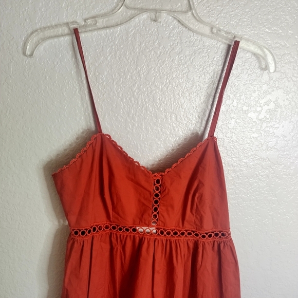 NWT Estelina Stellah Lace Trim Midi Dress Spice Sz S - Picture 8 of 13